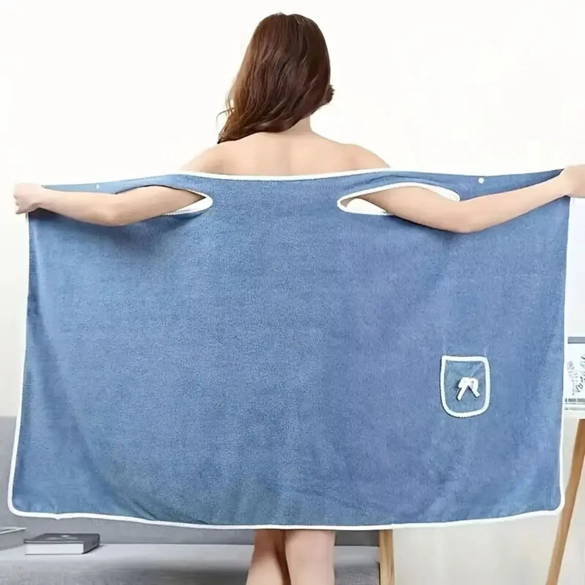 Women's Wearable Quick-Dry Bath Towel Wrap - Spa & Beach Bathrobe