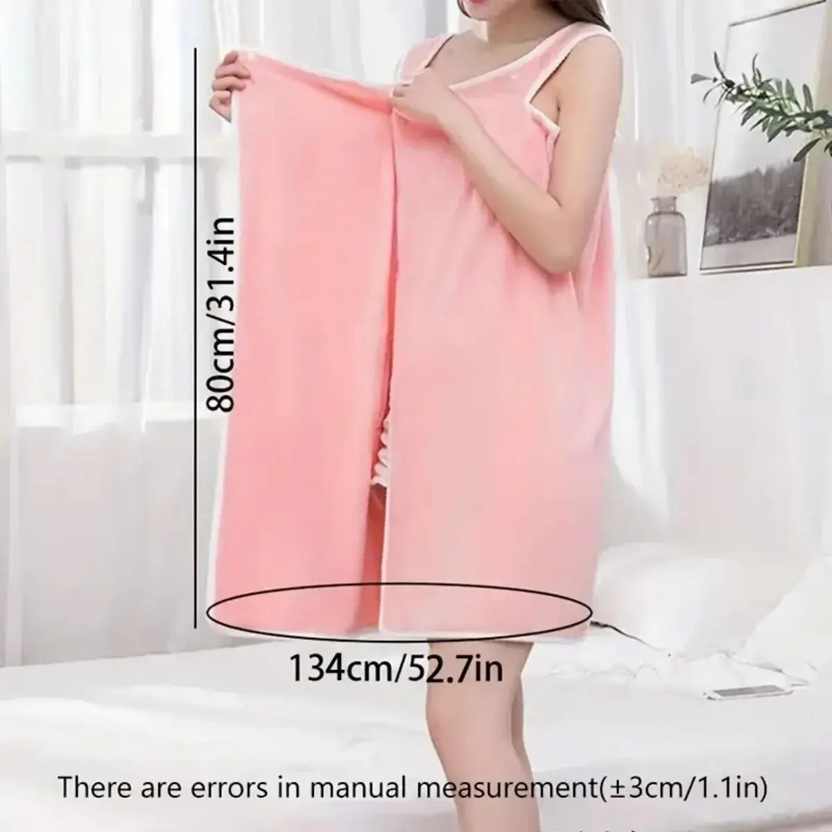 Women's Wearable Quick-Dry Bath Towel Wrap - Spa & Beach Bathrobe